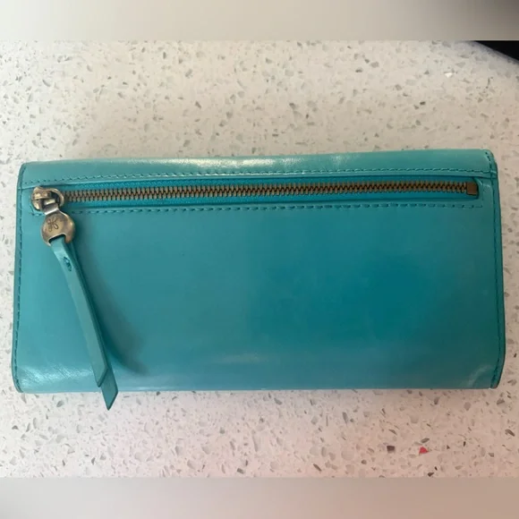 Blue Hobo Leather Women's Wallet - Picture 3 of 7